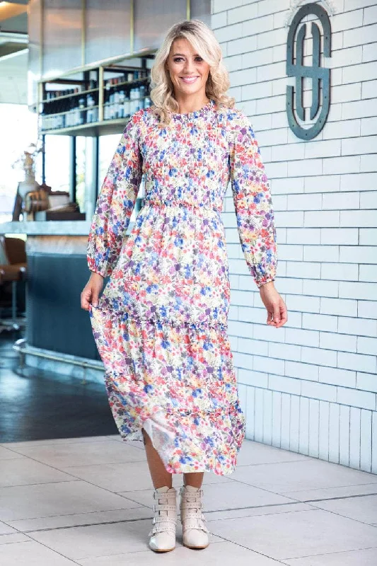 Midi dresses with ruffled hems for a romantic date night Hattie Maxi Dress
