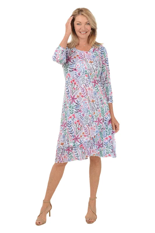 Hat - Friendly Casual Dresses for Outdoor Outfits​ Botanica Layered Hem Crinkle Dress