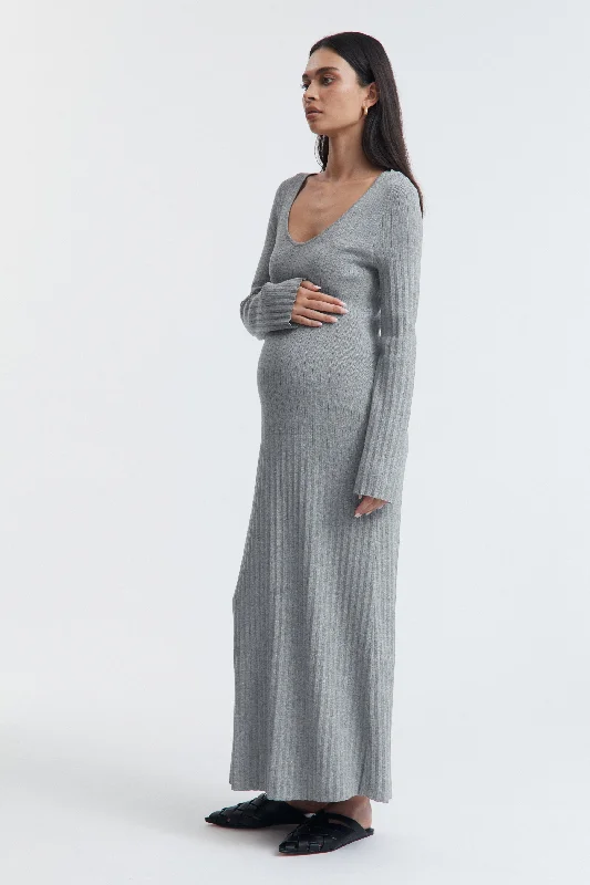 Maternity dress for a shopping spree Emilie Maxi Dress (Grey)