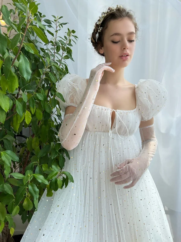 Mini dresses with wrap - around styles Starlit Cloud Gown