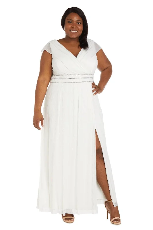 Maternity dress for a christening R&M Richards 9466W Plus Size Long Formal Dress