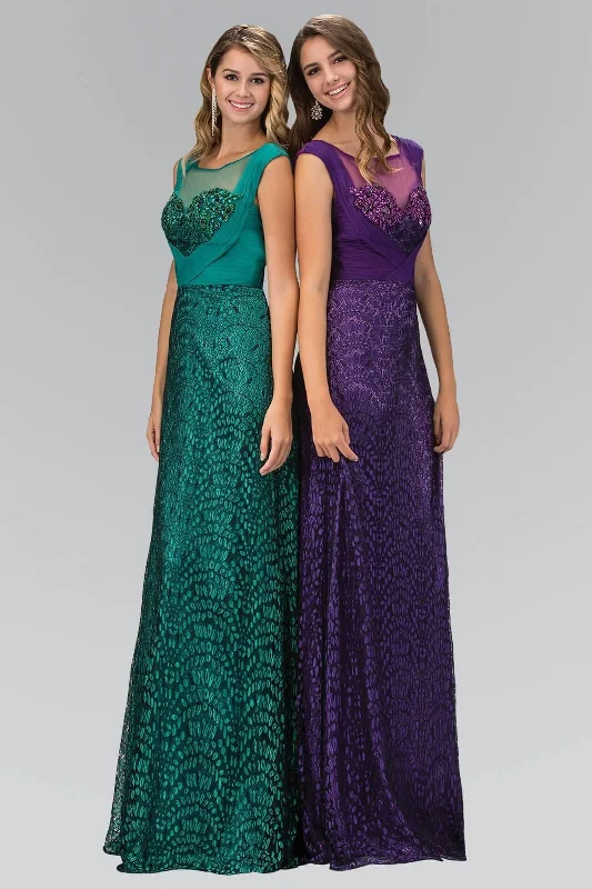 Maternity dress for maternity yoga classes Long Formal Cap Sleeve Mother of the Bride Lace Dress