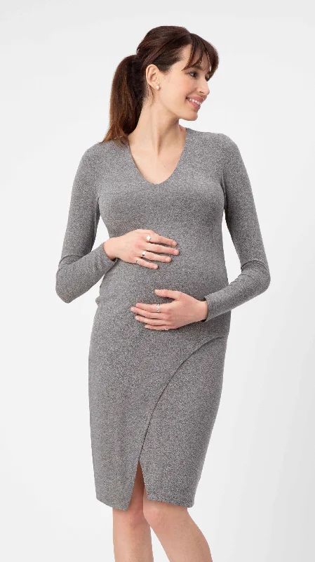 Maternity dress for a winter wonderland event Lenox Maternity Dress