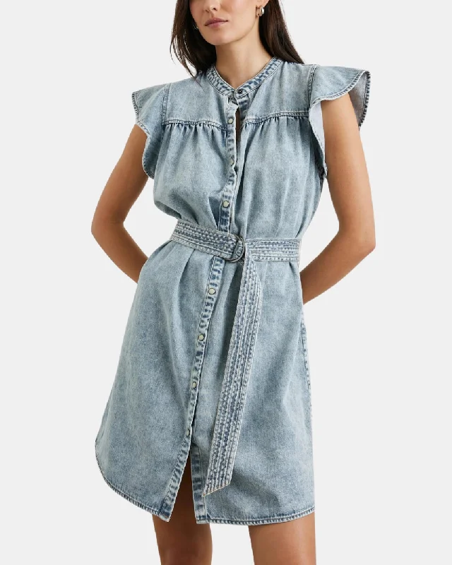 Fall - Style Casual Dresses with Earthy Tones​ LETTA IN FADED INDIGO
