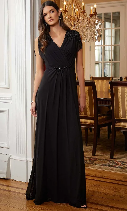 Beach - friendly wedding dresses made of lightweight fabric​ Embroidered wedding guest dresses in earthy tones for a rustic wedding MGNY By Mori Lee 72816 - Beaded Mesh Evening Gown