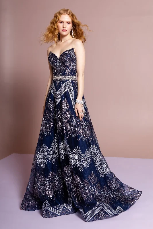 Maternity dress for a picnic in the park Long Strapless Prom Dress Evening Gown