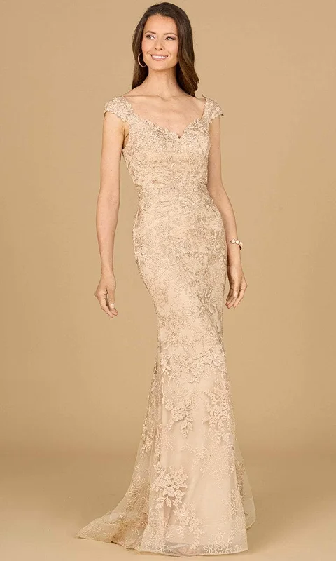 Wedding dresses with a built - in petticoat for added volume​ Wedding guest dresses with patchwork designs for a unique look Lara Dresses 29137 - Cap Sleeve Embroidered Evening Gown