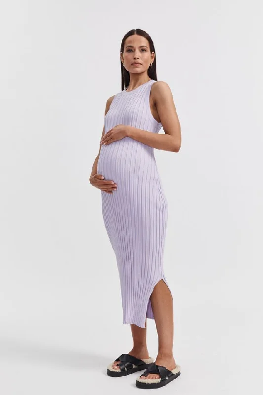 Maternity dress for a picnic in the park Luxe Shift Dress II (Lavender)