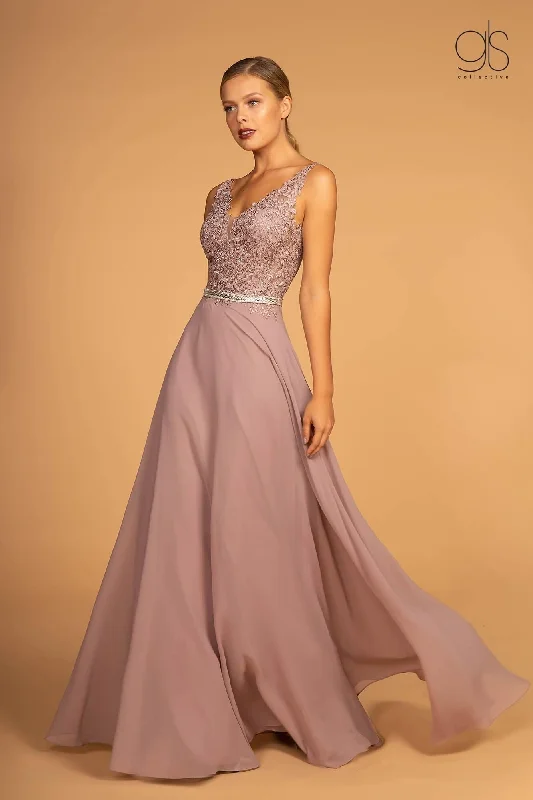 Maternity dress for a baby's first visit to the circus Long Formal Chiffon Prom Dress