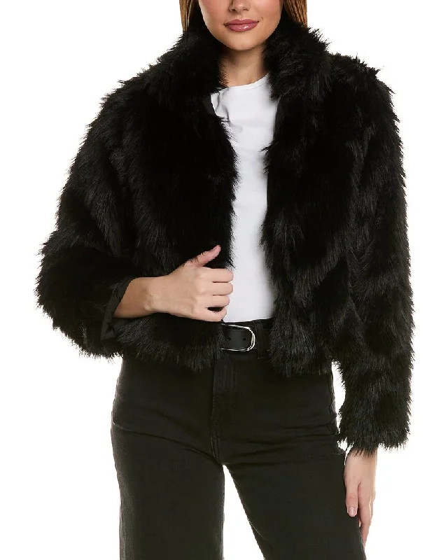 Mid - length women's down coats in a slim fit for a modern and sleek appearanceAdrienne Landau Jasper Jacket