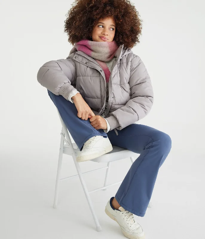 Women's faux fur coats in bright colors for a bold fashion statementAeropostale Midweight Hooded Puffer Jacket