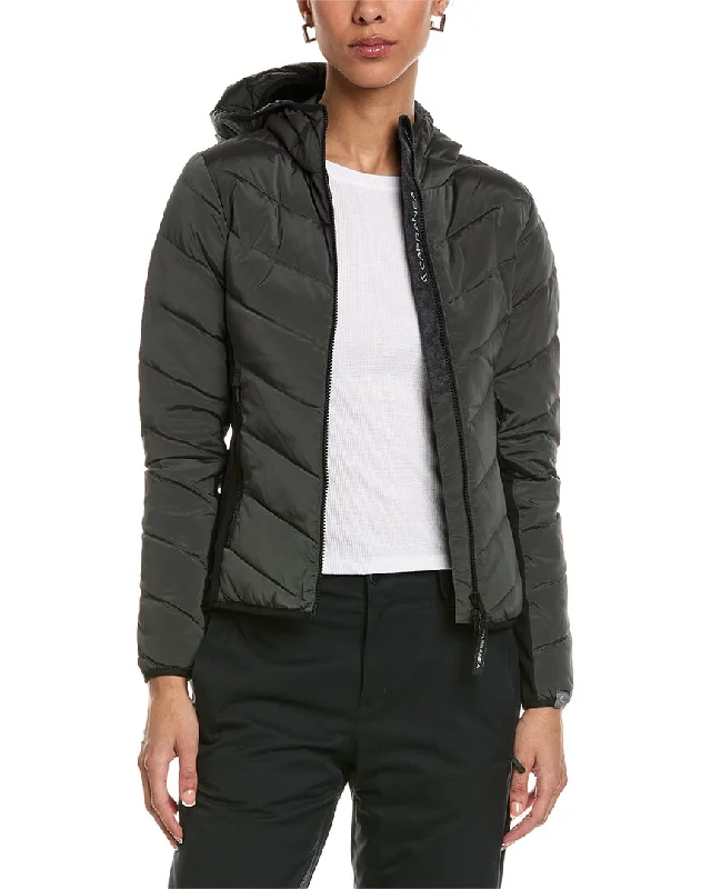 Women's cropped leather coats with silver studs for an edgy lookCAPRANEA Bedra Wool-Blend Jacket