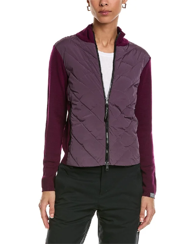 Women's reversible down coats with two - tone designs for versatile stylingCAPRANEA Bella Tola Wool Midlayer