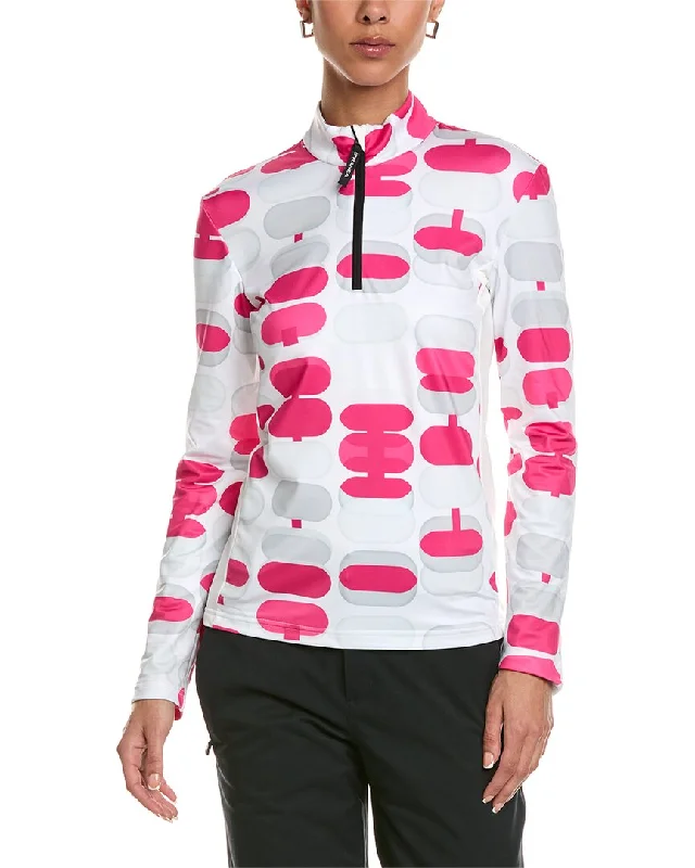 Women's long - sleeve wool coats in a houndstooth pattern for a classic charmCAPRANEA Rosa Midlayer