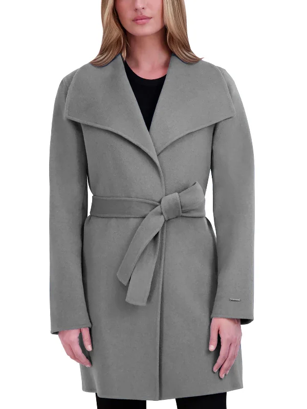 Petite women's wool blend coats with a tailored fit for a flattering silhouetteEllie Womens Wool Blend Winter Wrap Coat Petite women's wool blend coats with a tailored fit for a flattering silhouetteEllie Womens Wool Blend Winter Wrap Coat