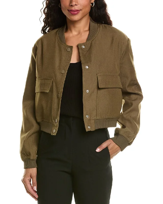 Embroidered women's cotton coats in a bohemian pattern for a unique designHL Affair Bomber Jacket