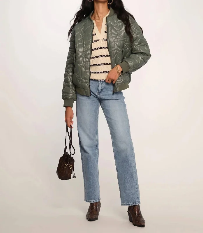 Water - resistant women's trench coats with adjustable cuffs for rainy daysMalia Jacket In Olive