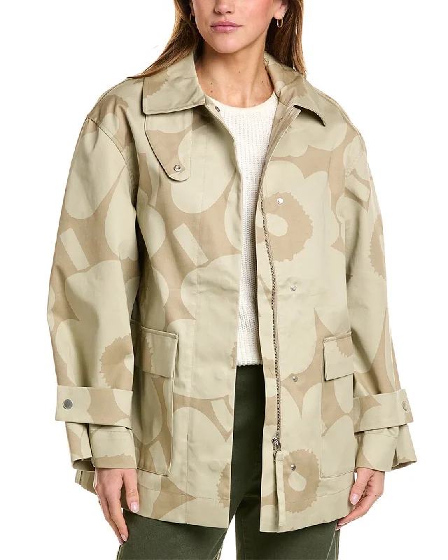 Checkered women's wool coats in a classic pattern for a timeless styleMarimekko Kitti Unikko Coat