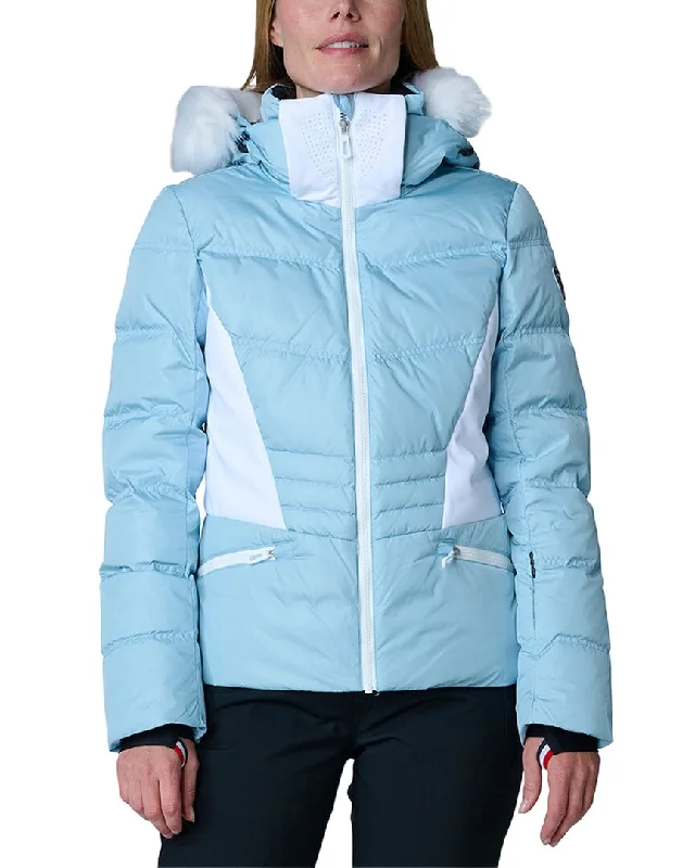 Belted women's cashmere coats in soft pastels for a luxurious feelRossignol Ruby Merino Down Jacket