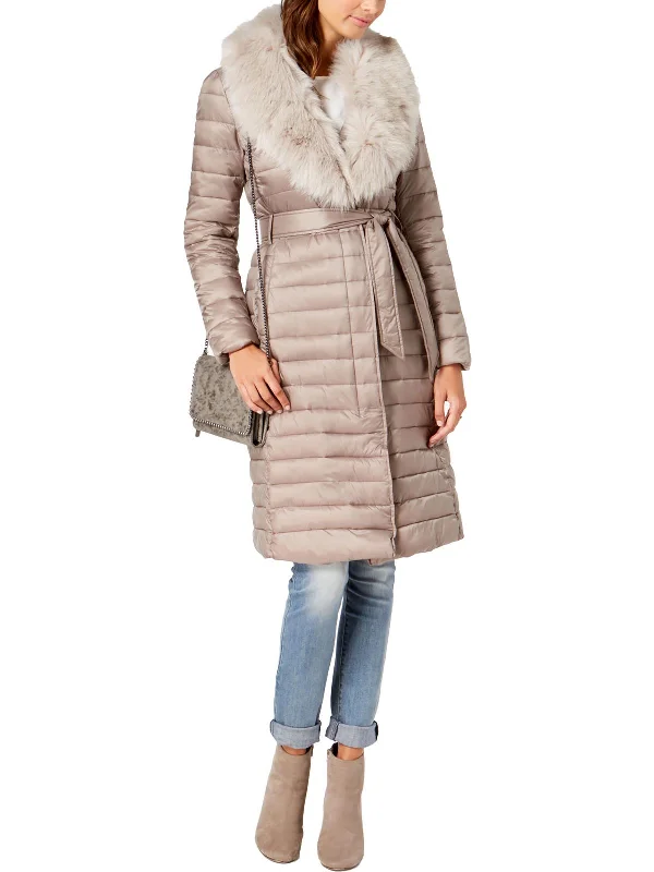 Women's knee - length wool blend coats with a fur collar for added warmthWomens Down Long Puffer Jacket Women's knee - length wool blend coats with a fur collar for added warmthWomens Down Long Puffer Jacket