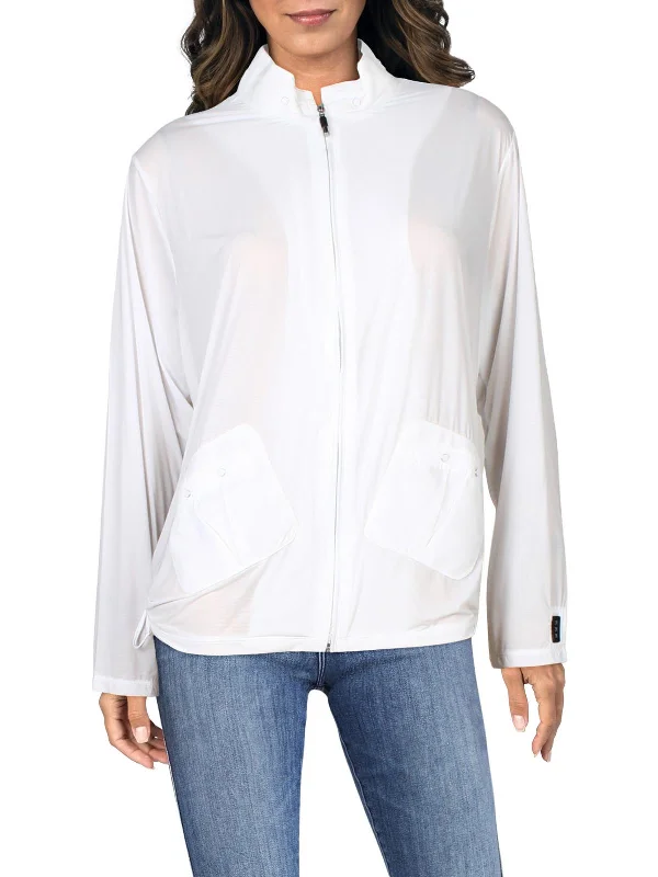 Long women's mac coats in a lightweight fabric for spring showersWomens Lightweight Long Sleeves Soft Shell Jacket