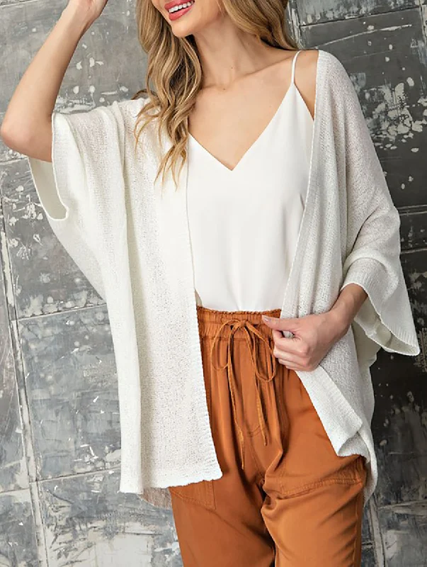 open front women cardigan for easy stylingBreak Free Short Sleeve Cardigan
