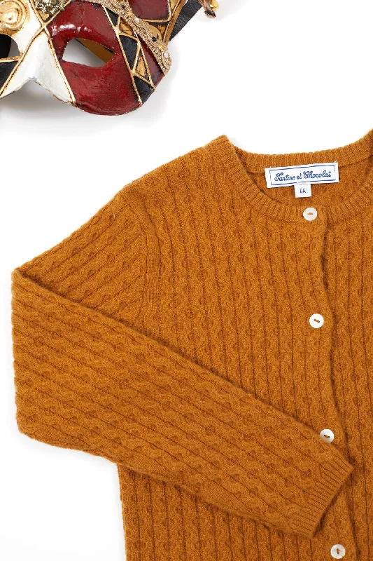 sequin embellished women cardigan for special occasionsCardigan - Ocre maille