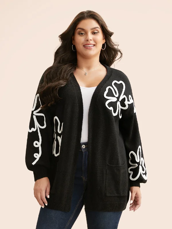 lightweight women cardigan for spring and fallCrochet Floral Kimono Collar Pocket Cardigan lightweight women cardigan for spring and fallCrochet Floral Kimono Collar Pocket Cardigan