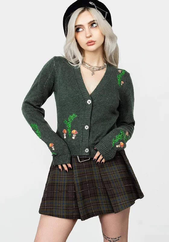 floral print women cardigan for a feminine touchFable Embroidered Cardigan
