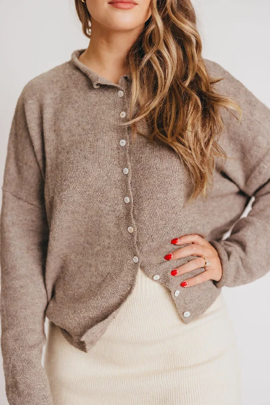 sequin embellished women cardigan for special occasionsPiper Cardigan in Mocha
