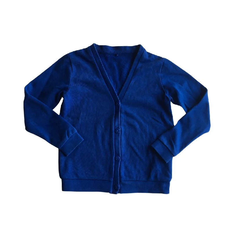 floral print women cardigan for a feminine touchRoyal Blue School Jersey Cardigan