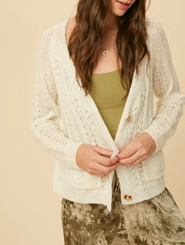 floral print women cardigan for a feminine touchWalking in the City Cardigan