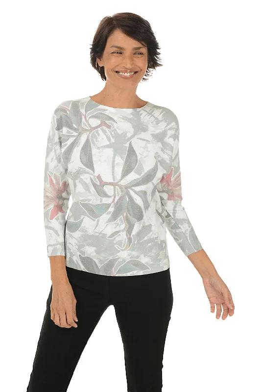 Tropical Dew 3/4 Dolman Sleeve Sweater