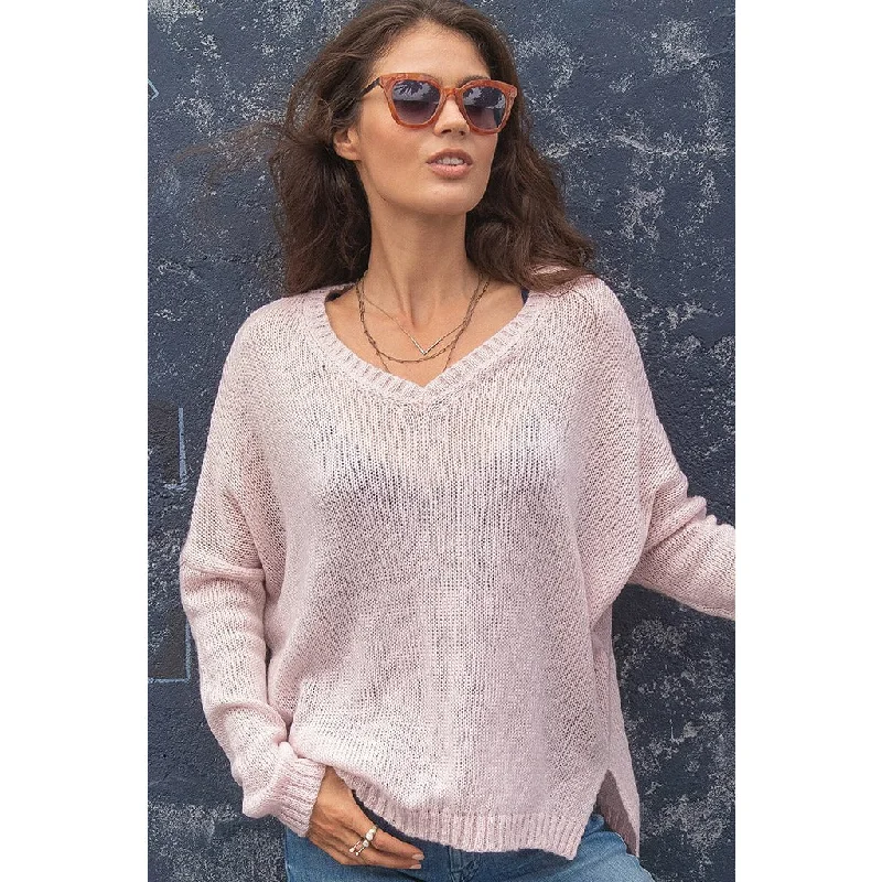 Button - Down Women's Shetland Wool Sweaters in Traditional PatternsAnsel V Lightweight