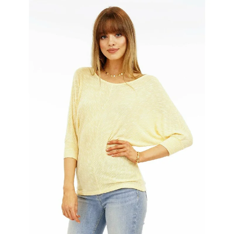 Short Sleeve Women's Cotton Blend Sweaters in Pastel ColorsChevron Sweater Top
