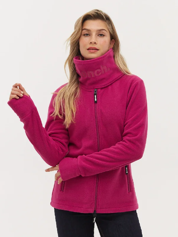 Women's Long Sleeve Turtleneck Cashmere SweatersFunnel Microfleece Zip-Up Wrap Neck