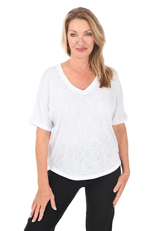 Open - Front Women's Cardigan - Style Mohair SweatersLightweight V-Neck Short Sleeve Sweater