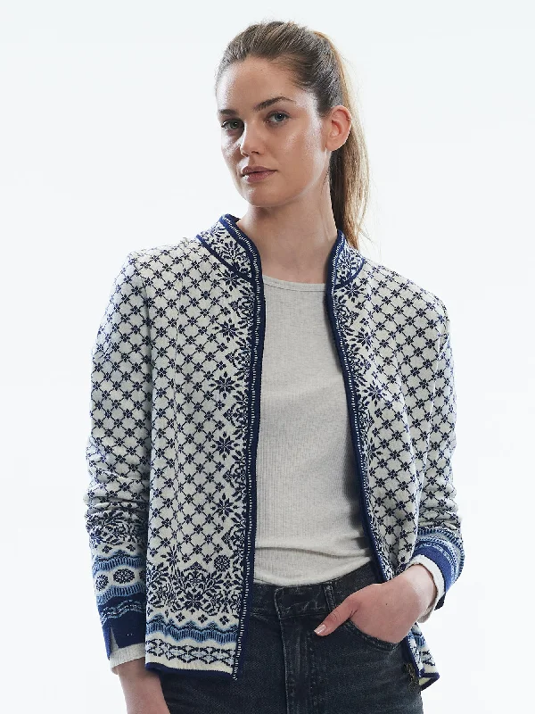 Bell - Sleeve Women's Mohair - Wool Blend SweatersDale of Norway - Solfrid Women's Jacket - Navy