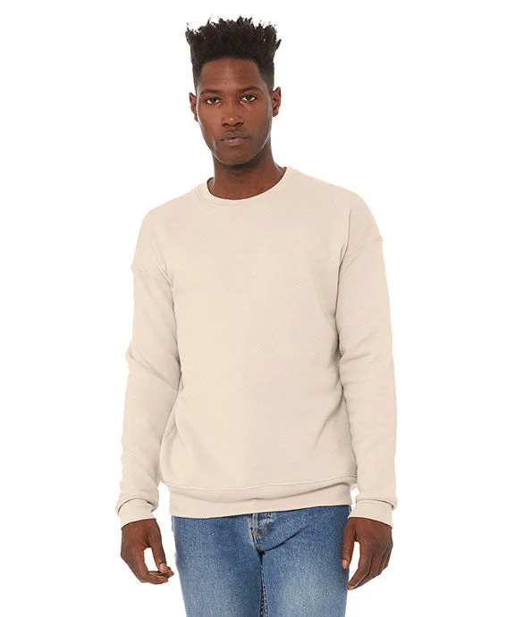 Women's crew - neck sweatshirt in a heather gray shade for a classic and versatile option3945 - Bella + Canvas Unisex Drop Shoulder Fleece Sweatshirt | Heather Dust
