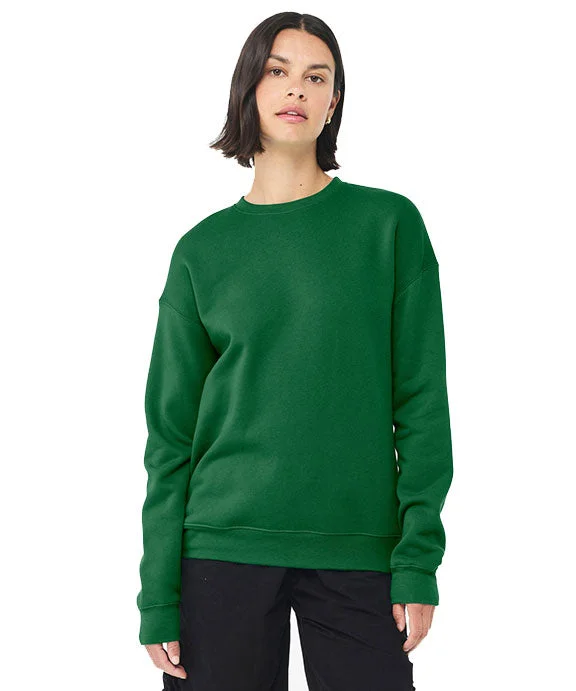 Women's crew - neck sweatshirt in a heather gray shade for a classic and versatile option3945 - Bella + Canvas Unisex Drop Shoulder Fleece Sweatshirt | Kelly