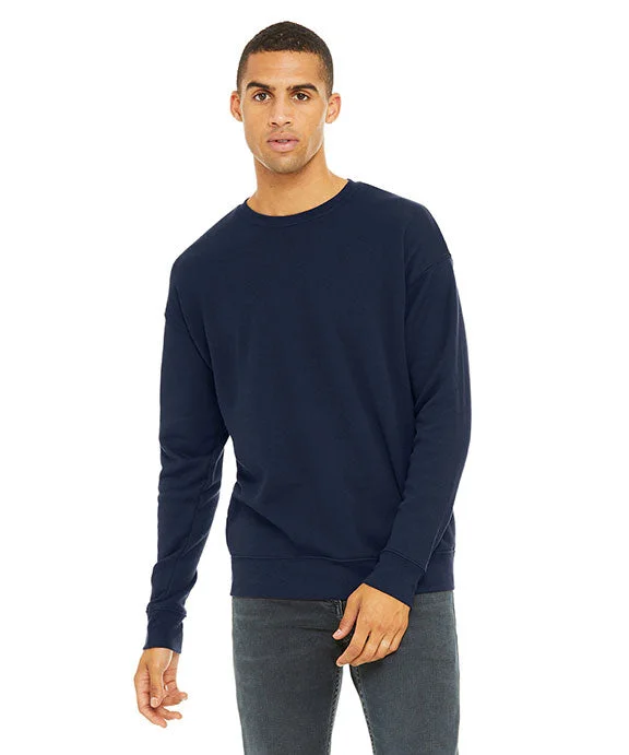 Women's color - block hoodie combining bold hues for a fashion - forward statement3945 - Bella + Canvas Unisex Drop Shoulder Fleece Sweatshirt | Navy