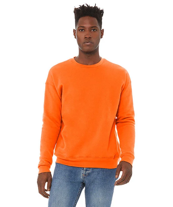 Women's tie - front hoodie in a lightweight fabric for summer layering3945 - Bella + Canvas Unisex Drop Shoulder Fleece Sweatshirt | Orange