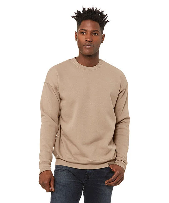 Women's long - sleeve cropped sweatshirt with ribbed cuffs for a snug fit3945 - Bella + Canvas Unisex Drop Shoulder Fleece Sweatshirt | Tan