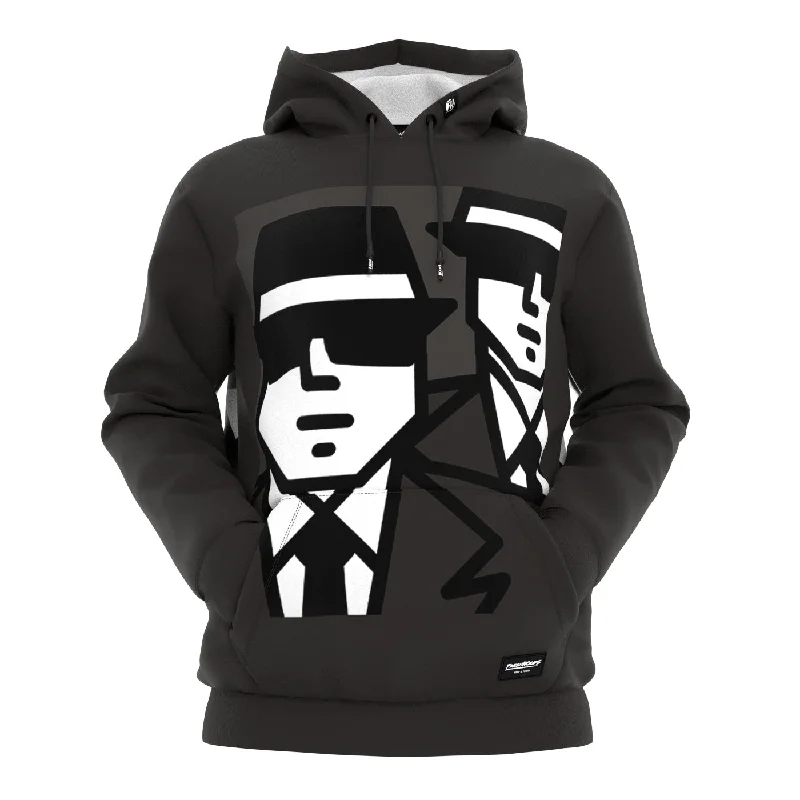Women's zip - up sweatshirt in pastel blue for a soft and stylish outfitBlues Brothers Hoodie