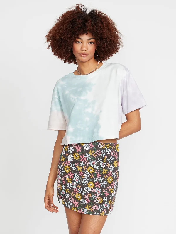 Galactic Stone Short Sleeve Top - Stone Blue