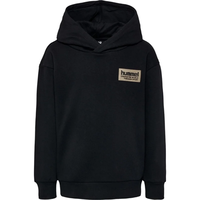 Women's cropped sweatshirt with a lace - trimmed hem for a romantic lookHummel Black Dare Hoodie