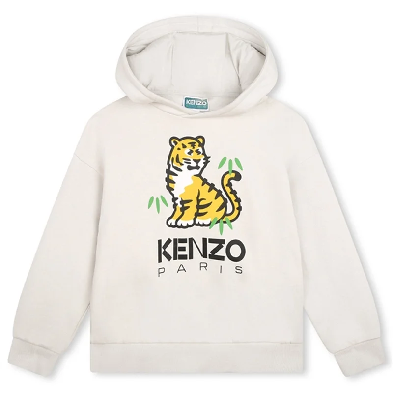 Women's zip - front sweatshirt with contrast stitching for a sporty aestheticKenzo Stone Hoodie