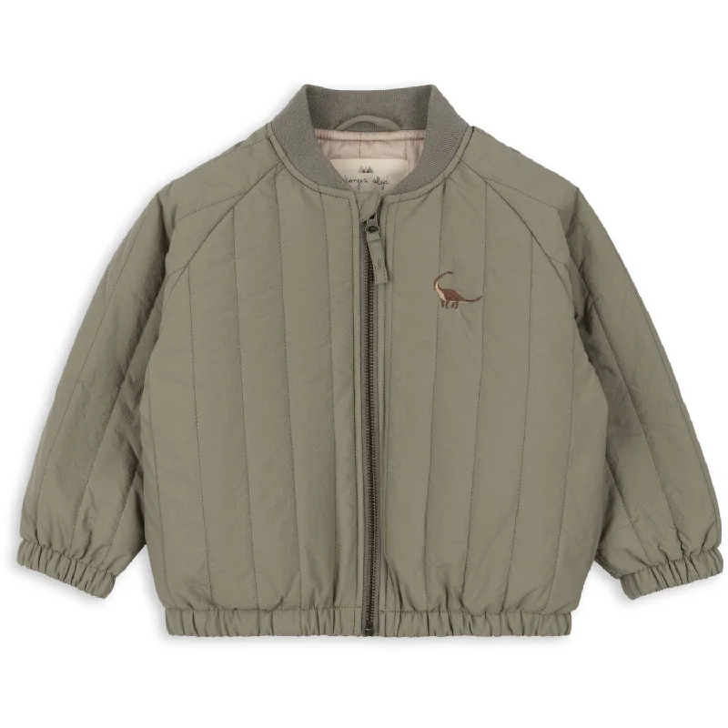 Women's cropped leather jackets with a fringe detail for a western - inspired outfitKonges Sløjd Laurel Oak Juno Bomber Jacket