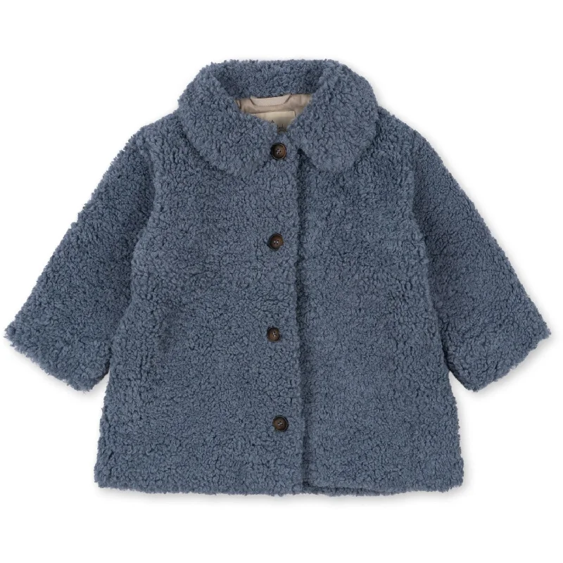 Women's moto jackets with a lace - up front for a unique and stylish touchKonges Sløjd Light Blue Tillie Coat
