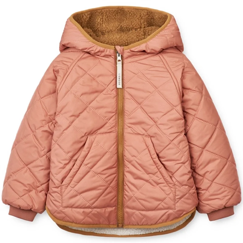 Women's bomber jackets with a holographic finish for a futuristic and eye - catching lookLiewood Jackson Reversible Thermo Jacket Tuscany Rose Mix